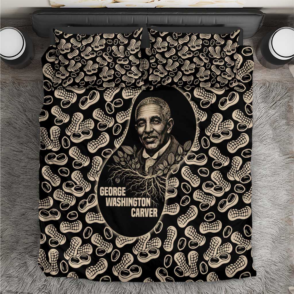 George Washington Carver Bedding Set Peanut From Soil Comes Knowledge Quote and Agricultural Roots - African Pride