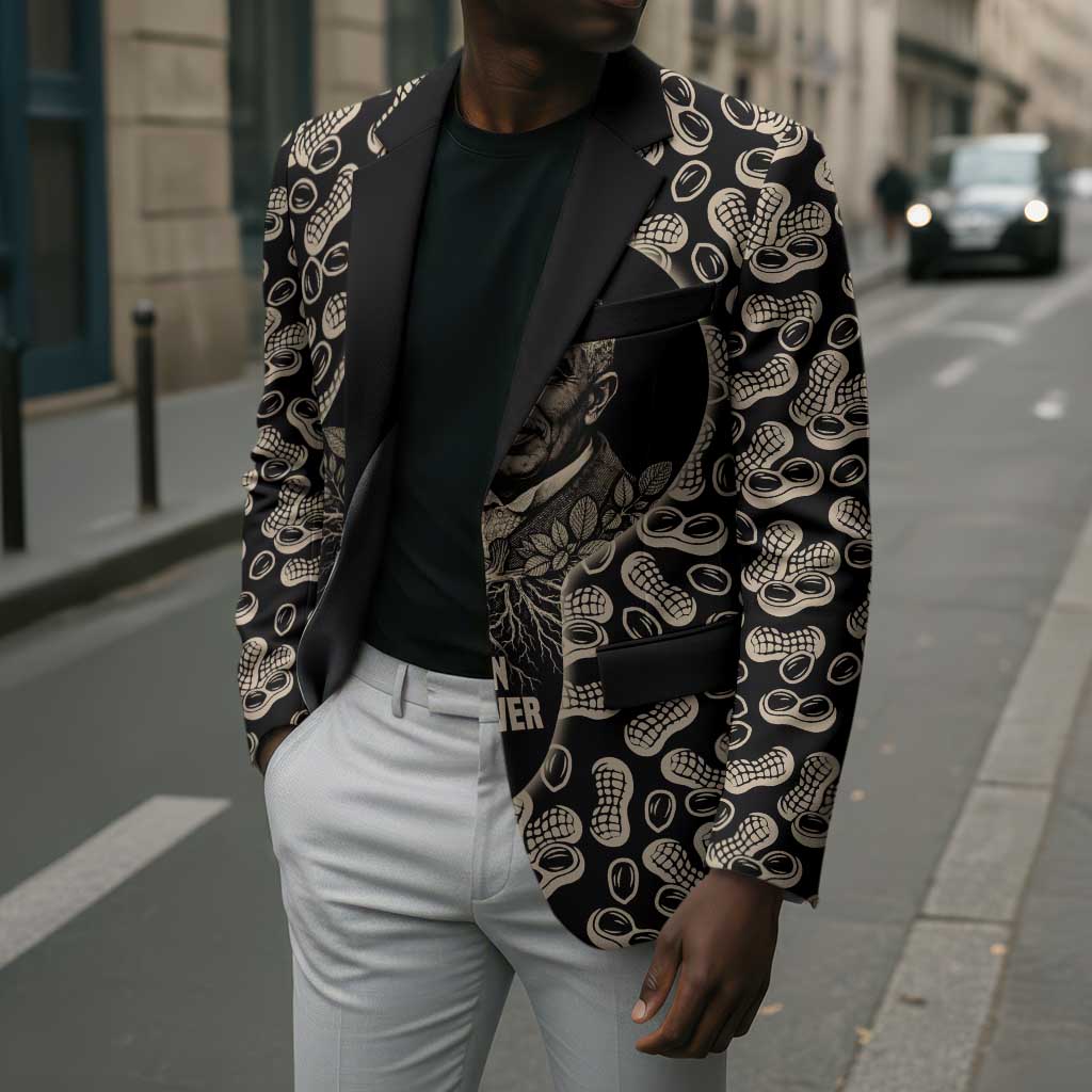 George Washington Carver Blazer Peanut From Soil Comes Knowledge Quote and Agricultural Roots - African Pride