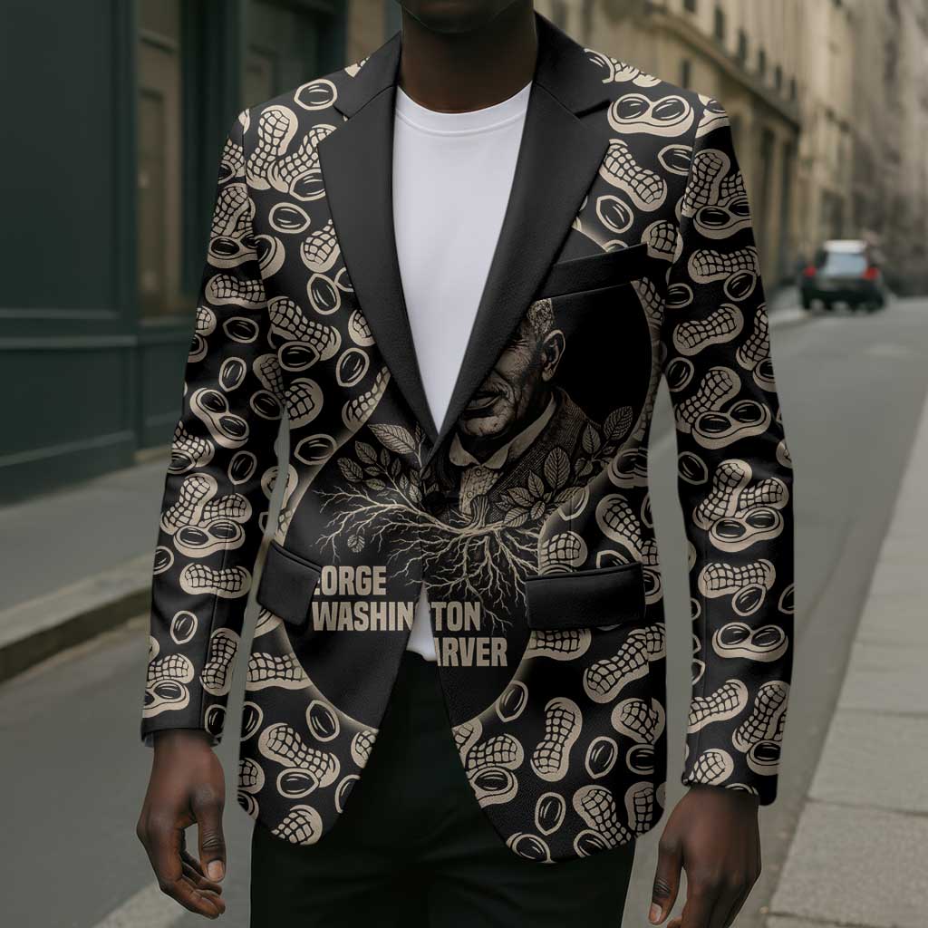 George Washington Carver Blazer Peanut From Soil Comes Knowledge Quote and Agricultural Roots - African Pride