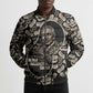 George Washington Carver Bomber Puffer Jacket Peanut From Soil Comes Knowledge Quote and Agricultural Roots - African Pride