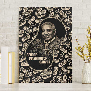 George Washington Carver Canvas Wall Art Peanut From Soil Comes Knowledge Quote and Agricultural Roots - African Pride