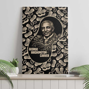George Washington Carver Canvas Wall Art Peanut From Soil Comes Knowledge Quote and Agricultural Roots - African Pride