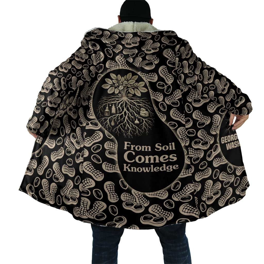 George Washington Carver Cloak Peanut From Soil Comes Knowledge Quote and Agricultural Roots - African Pride