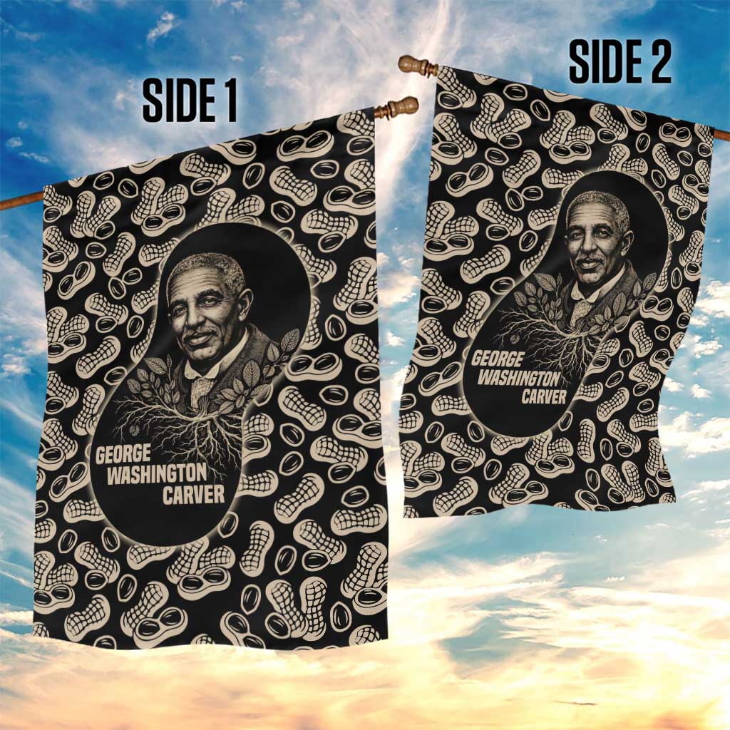George Washington Carver Garden Flag Peanut From Soil Comes Knowledge Quote and Agricultural Roots - African Pride