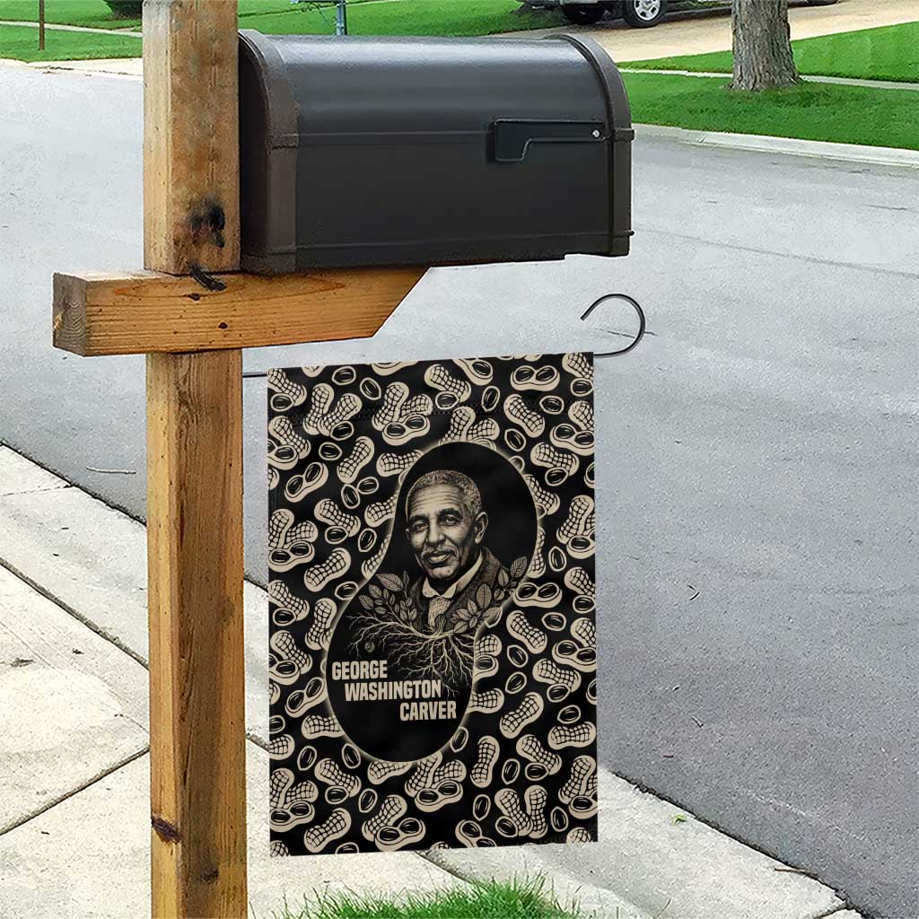 George Washington Carver Garden Flag Peanut From Soil Comes Knowledge Quote and Agricultural Roots - African Pride