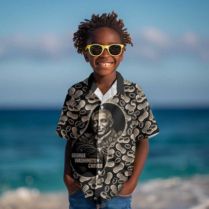 George Washington Carver Kid Hawaiian Shirt Peanut From Soil Comes Knowledge Quote and Agricultural Roots - African Pride