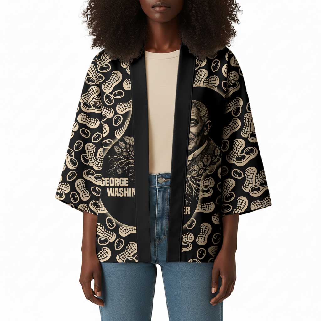 George Washington Carver Kimono Peanut From Soil Comes Knowledge Quote and Agricultural Roots - African Pride