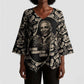 George Washington Carver Kimono Sleeve Blouse Peanut From Soil Comes Knowledge Quote and Agricultural Roots - African Pride