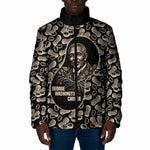 George Washington Carver Padded Jacket Peanut From Soil Comes Knowledge Quote and Agricultural Roots - African Pride