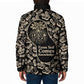 George Washington Carver Padded Jacket Peanut From Soil Comes Knowledge Quote and Agricultural Roots - African Pride