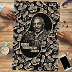George Washington Carver Puzzle Peanut From Soil Comes Knowledge Quote and Agricultural Roots - African Pride
