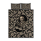 George Washington Carver Quilt Bed Set Peanut From Soil Comes Knowledge Quote and Agricultural Roots - African Pride