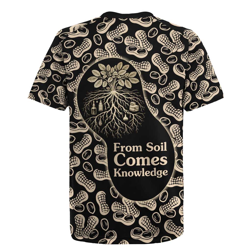 George Washington Carver Rugby Jersey Peanut From Soil Comes Knowledge Quote and Agricultural Roots - African Pride