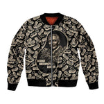 George Washington Carver Sleeve Zip Bomber Jacket Peanut From Soil Comes Knowledge Quote and Agricultural Roots - African Pride