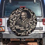 George Washington Carver Spare Tire Cover Peanut From Soil Comes Knowledge Quote and Agricultural Roots - African Pride