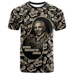 George Washington Carver T shirt Peanut From Soil Comes Knowledge Quote and Agricultural Roots - African Pride