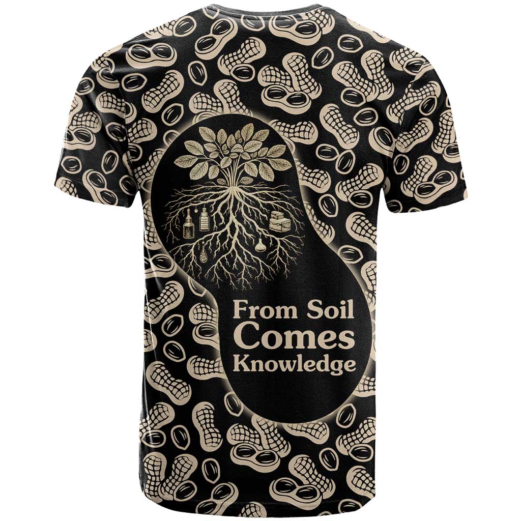 George Washington Carver T shirt Peanut From Soil Comes Knowledge Quote and Agricultural Roots - African Pride