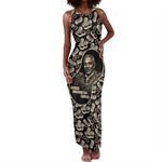 George Washington Carver Tank Maxi Dress Peanut From Soil Comes Knowledge Quote and Agricultural Roots - African Pride