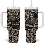 George Washington Carver Tumbler With Handle Peanut From Soil Comes Knowledge Quote and Agricultural Roots - African Pride