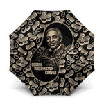 George Washington Carver Umbrella Peanut From Soil Comes Knowledge Quote and Agricultural Roots - African Pride