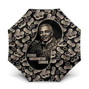 George Washington Carver Umbrella Peanut From Soil Comes Knowledge Quote and Agricultural Roots - African Pride