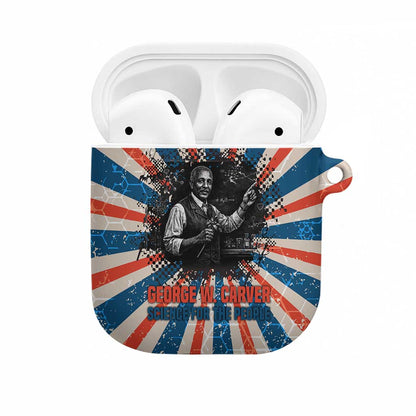 George Washington Carver AirPods Case with Science Teaching Scene, Education Is the Key Quote - African Pride