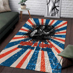 George Washington Carver Area Rug with Science Teaching Scene, Education Is the Key Quote - African Pride