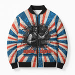 George Washington Carver Bomber Puffer Jacket with Science Teaching Scene, Education Is the Key Quote - African Pride