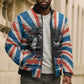 George Washington Carver Bomber Puffer Jacket with Science Teaching Scene, Education Is the Key Quote - African Pride