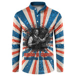 George Washington Carver Button Sweatshirt with Science Teaching Scene, Education Is the Key Quote