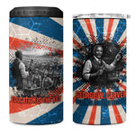George Washington Carver 4 in 1 Can Cooler Tumbler with Science Teaching Scene, Education Is the Key Quote - African Pride