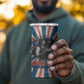 George Washington Carver 4 in 1 Can Cooler Tumbler with Science Teaching Scene, Education Is the Key Quote - African Pride