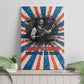 George Washington Carver Canvas Wall Art with Science Teaching Scene, Education Is the Key Quote - African Pride
