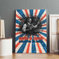 George Washington Carver Canvas Wall Art with Science Teaching Scene, Education Is the Key Quote - African Pride