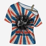 George Washington Carver Cross Shoulder Shirt with Science Teaching Scene, Education Is the Key Quote - African Pride