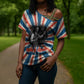 George Washington Carver Cross Shoulder Shirt with Science Teaching Scene, Education Is the Key Quote - African Pride