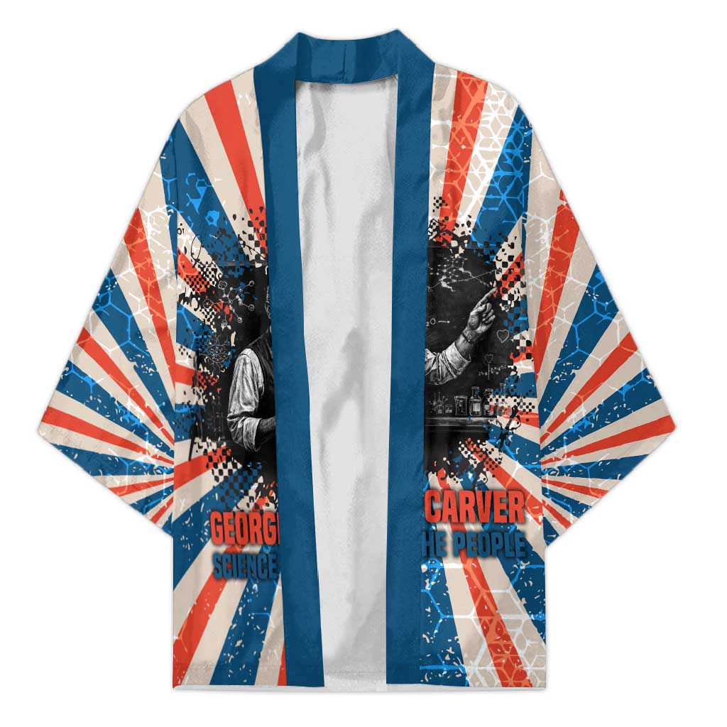 George Washington Carver Kimono with Science Teaching Scene, Education Is the Key Quote - African Pride