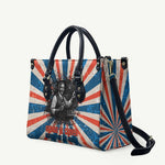 George Washington Carver Leather Bag with Science Teaching Scene, Education Is the Key Quote - African Pride