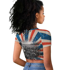 George Washington Carver Raglan Cropped T shirt with Science Teaching Scene, Education Is the Key Quote - African Pride