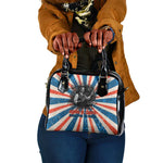 George Washington Carver Shoulder Handbag with Science Teaching Scene, Education Is the Key Quote - African Pride