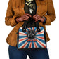 George Washington Carver Shoulder Handbag with Science Teaching Scene, Education Is the Key Quote - African Pride