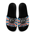 George Washington Carver Slide Sandals with Science Teaching Scene, Education Is the Key Quote - African Pride