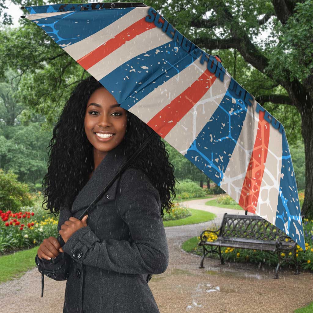 George Washington Carver Umbrella with Science Teaching Scene, Education Is the Key Quote - African Pride