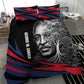George Washington Carver Bedding Set with Tree Portrait Illustration, Nature Is the Greatest Teacher Quote - African Pride