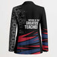 George Washington Carver Blazer with Tree Portrait Illustration, Nature Is the Greatest Teacher Quote - African Pride