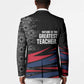 George Washington Carver Blazer with Tree Portrait Illustration, Nature Is the Greatest Teacher Quote - African Pride