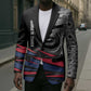 George Washington Carver Blazer with Tree Portrait Illustration, Nature Is the Greatest Teacher Quote - African Pride