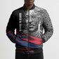 George Washington Carver Bomber Puffer Jacket with Tree Portrait Illustration, Nature Is the Greatest Teacher Quote - African Pride