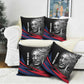 George Washington Carver Pillow Cover with Tree Portrait Illustration, Nature Is the Greatest Teacher Quote - African Pride