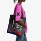 George Washington Carver Tote Bag with Tree Portrait Illustration, Nature Is the Greatest Teacher Quote - African Pride